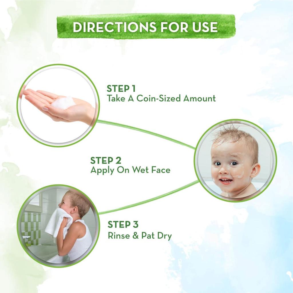 Mamaearth Foaming Face Wash For Kids 150ml | Tear-Free Gentle Cleanser With Aloe Vera & Coconut | Soft Skin & Soothing Wash For Children