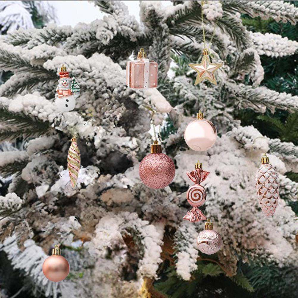 Christmas Tree Ornaments Festive Party Decor Charming Colors
