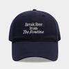 Ins Style Soft-Top Korean Versatile Letter Embroidered Face-Slimming Baseball Cap - Women Cotton Casual Sun-Protective Visor Hat