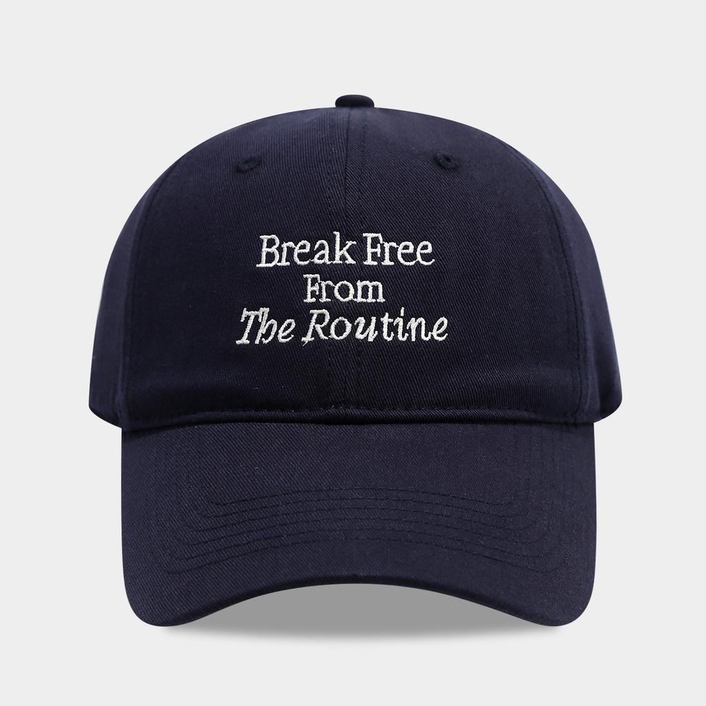 Ins Style Soft-Top Korean Versatile Letter Embroidered Face-Slimming Baseball Cap - Women Cotton Casual Sun-Protective Visor Hat