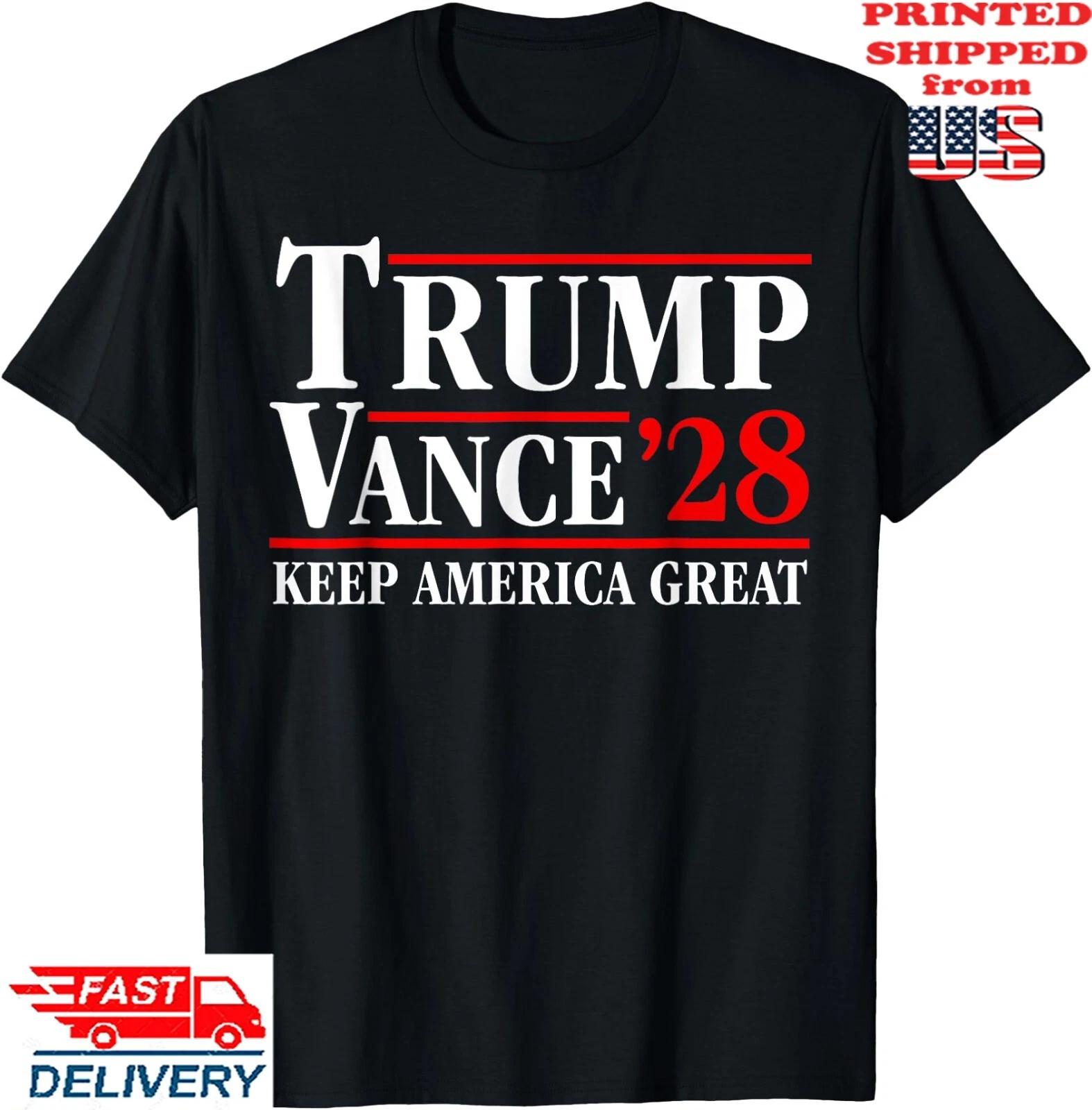 Keep America Great Trump 2028 Election T-Shirts, Unisex Tee L