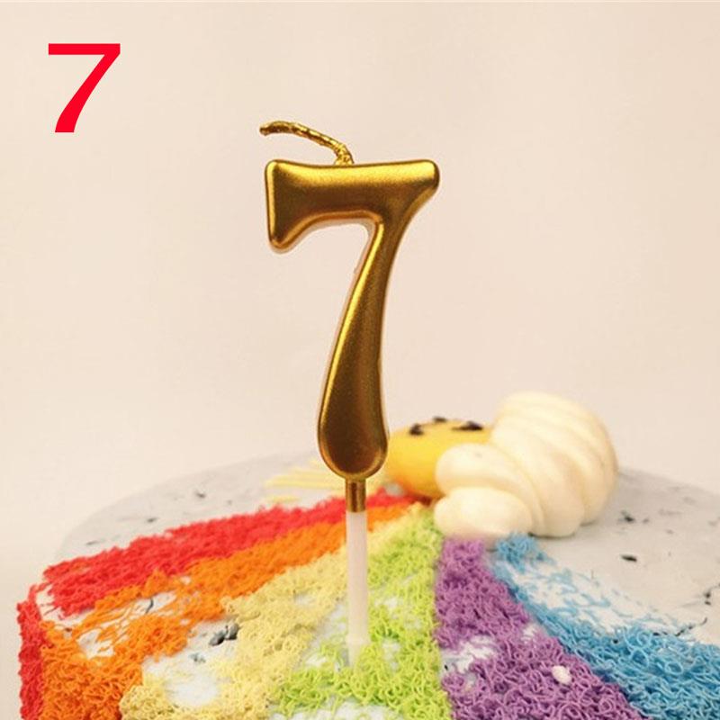 0-9 Years Birthday Candle New Girls Kids Birthday Numbers Candle Party Smoke-free Cake Candles for for Cake Party Supplies