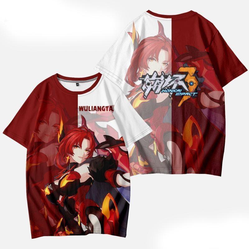 Games Honkai Impact 3rd T-shirts 3D Print Kid Anime Tee Men Women Short Sleeve O-Neck T Shirt Harajuku Cosplay Y2k Tops Clothing