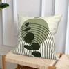 Bohemian Home Decoration Pillowcase, Minimalist Geometric Line Leaf Pattern Design, Soft and Comfortable, Sofa Cushion Cover