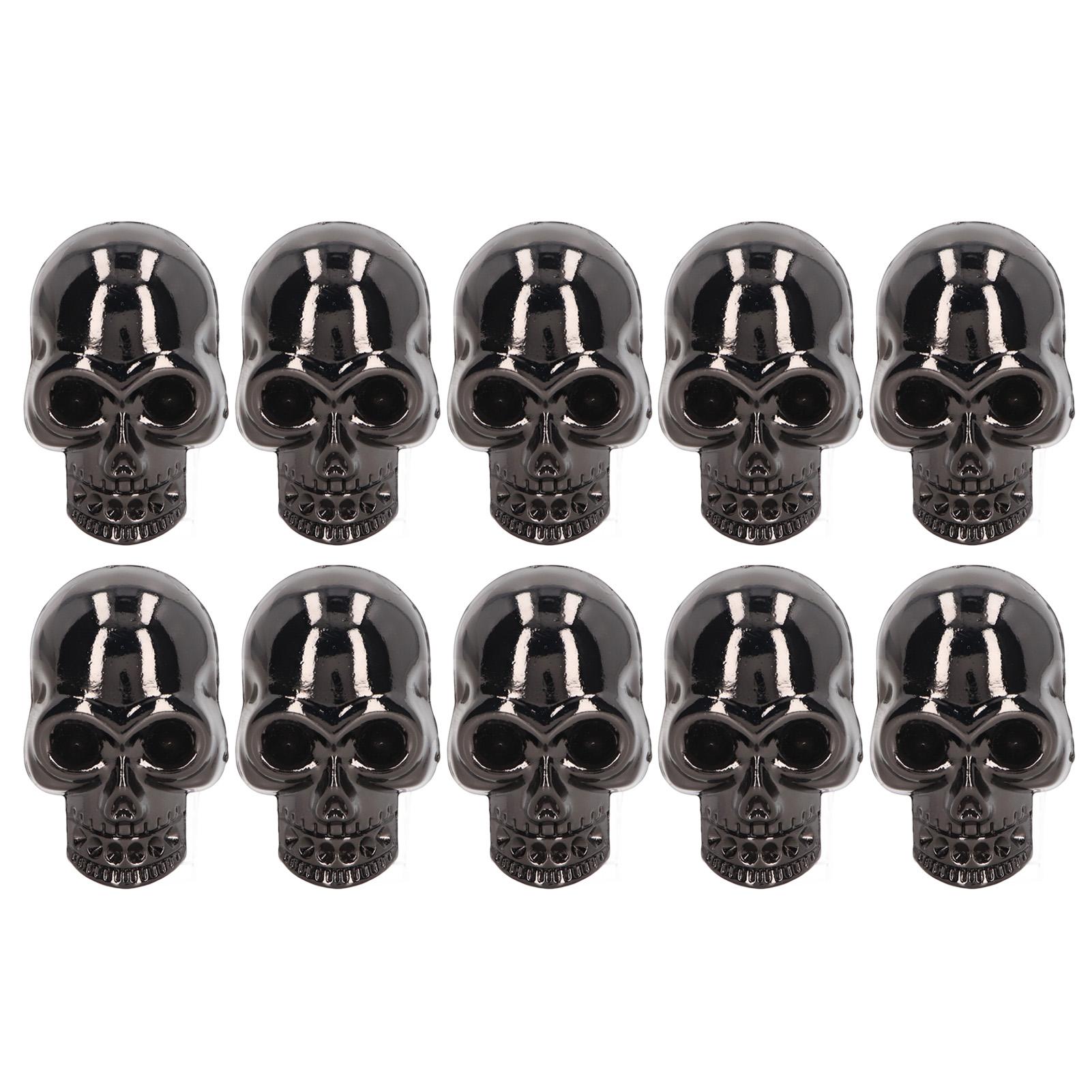 

10 шт. заклепок в виде черепа в готическом стиле, модные аксессуары в виде черепа для самостоятельной сборки обуви, одежды, сумок, нет