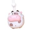 Cartoon Animal Hanging Neck Fan with Lanyard Battery Powered Bladeless USB Rechargeable Handheld Personal Neck Fan Cute