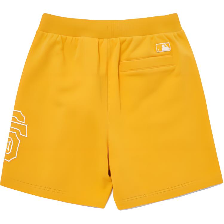 New MLB Sports Shorts Unisex Yellow 3ASPB0223-14ORL