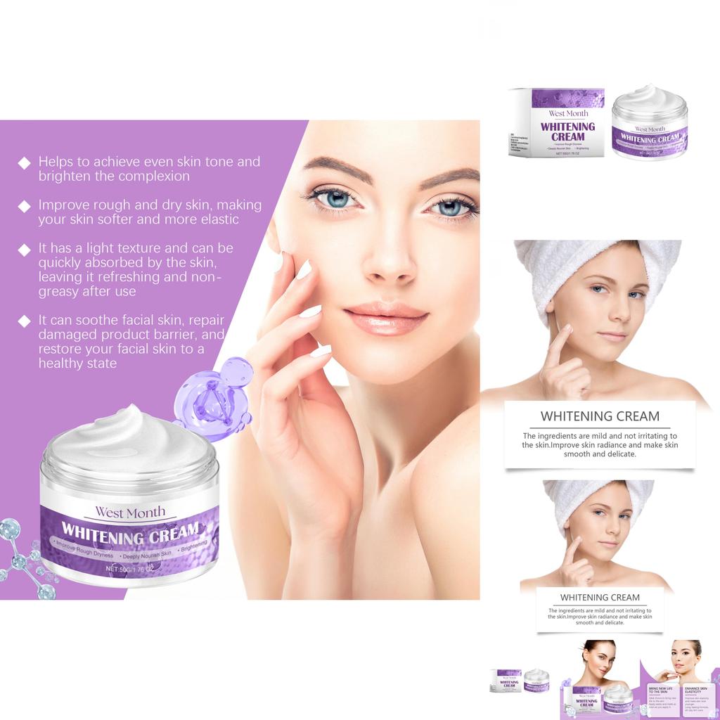West Month Peptide Moisturizing Cream Hydrating Radiant Face Skin Care Cream
