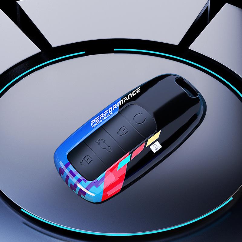 

Совместимый чехол для ключа для Chery Omoda, Arrizo 5plus, Tiggo 7plus/8plus/8pro - Расписной дизайн PE Transparent Bag