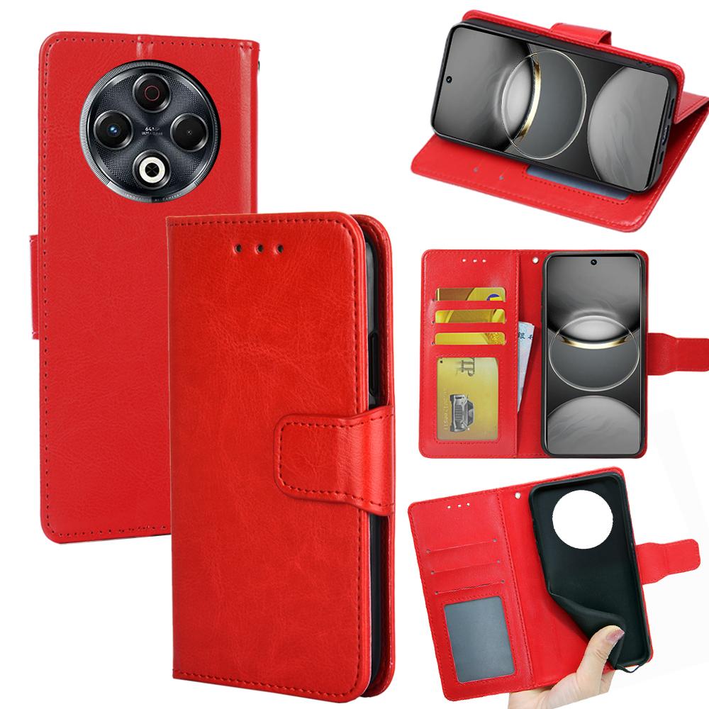 

Для TECNO Spark 30 4G Чохол Гаманець PU Шкіра+TPU Складана Підставка Чохол для Телефону Red