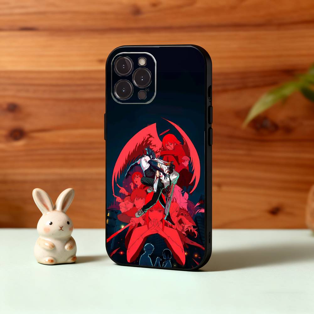 1PC C-Chainsawman Reze Arc Movie Phone Case For iPhone17,16,15,14,13,12Plus,Pro Max,XS,5G Soft Silicone Black Cover