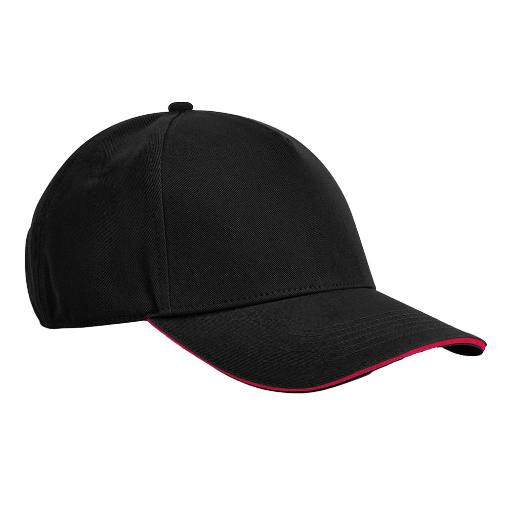 EarthAware Classic 5 Panel Organic Cotton Sandwich Peak Baseball Cap
