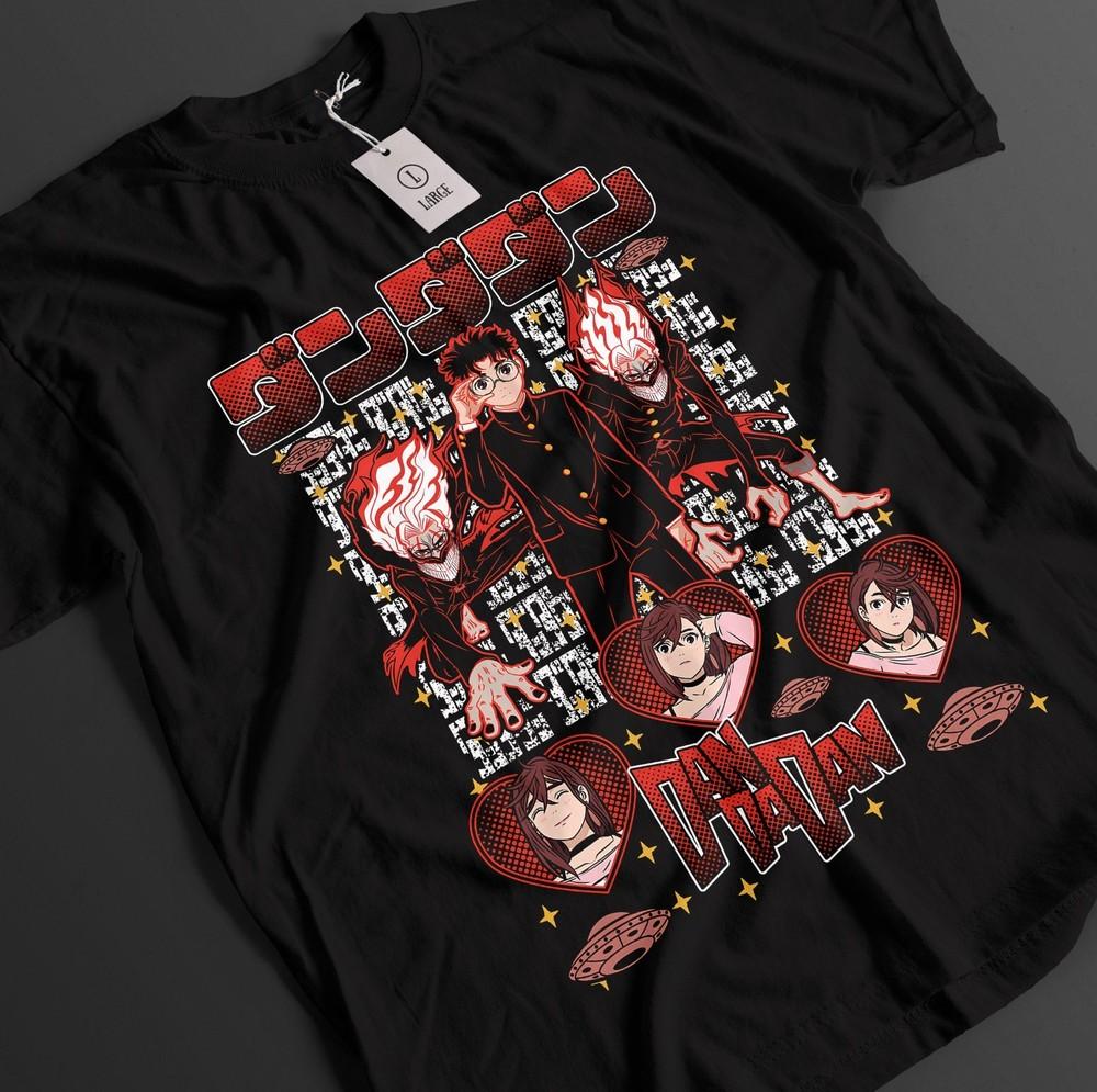 

Футболка Dandadan Футболка Окарун Футболка Момо Сэйко Аясэ Топ Айра Турбо Бабушка Унисекс Футболка XL