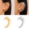 Unique Mechanical Skeleton Ear Cuff Gothic Skeletons Spikes Ear Hook Trendy Silver/Gold Color Earrings for Couples