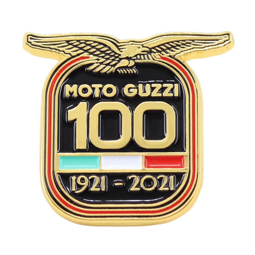 Эмалевый значок с эмблемой «Орел» к 100-летию Moto Guzzi – Идеальный подарок для мотоциклистов золотой