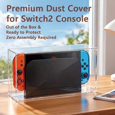 Acryl-Staubschutzhülle für Nintendo Switch/OLED-Spielkonsolen-Dock, Schutzhülle