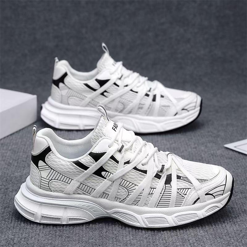 

2025 summer men s new mesh shoes daily sports casual shoes versatile men s trendy shoes youth sports shoes 44