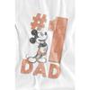 Disney Mens Number 1 Dad Mickey Mouse T-Shirt