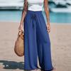Pantaloni da donna larghi a gamba larga con coulisse comodi casual alla moda per quattro stagioni