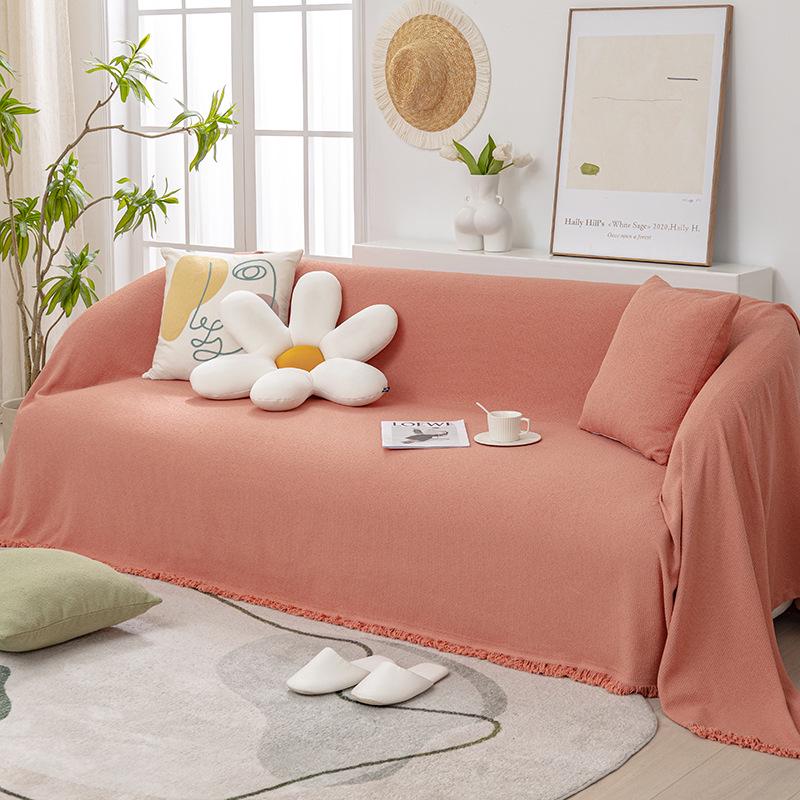 Luxurious Waterproof Universal Sofa Cover Blanket: Skin-Friendly, Pure Color, Modern Design.