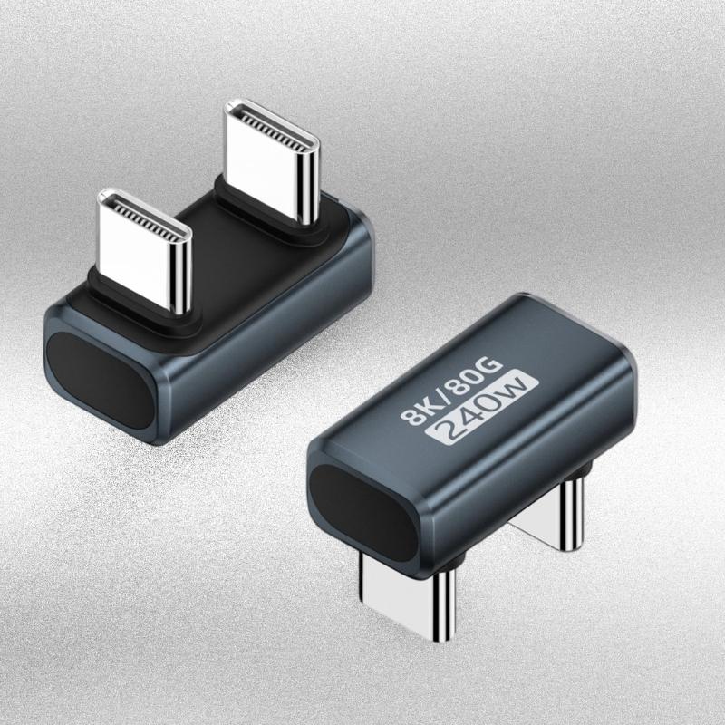 Aluminum USB4.0 Adapter For 8K60Hz Video Output And Multiple Device Compatibility 240W Power Delivery
