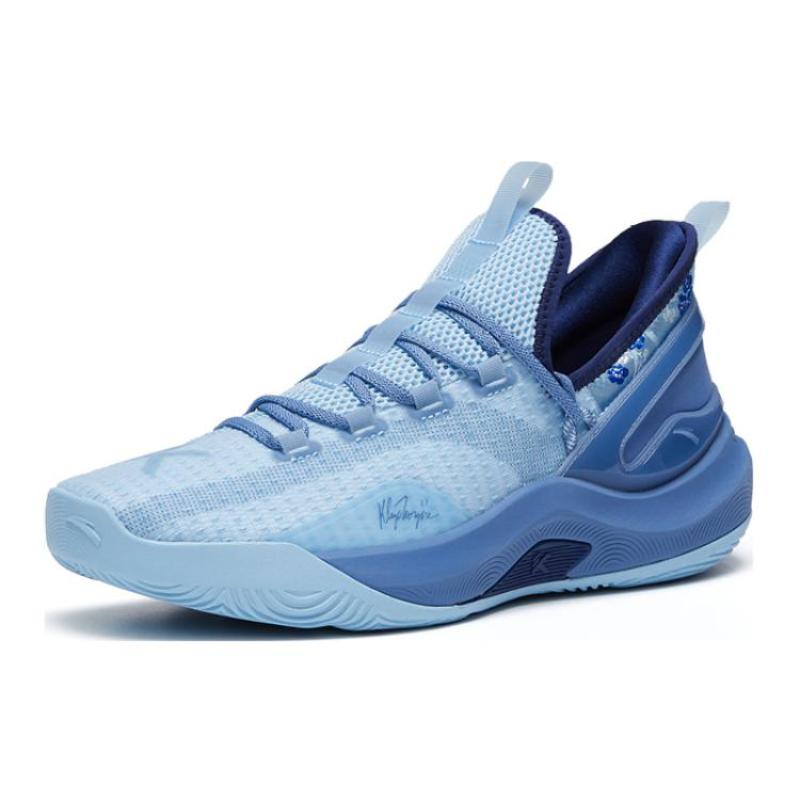 Anta KT Slip Resistant Abrasion Resistant Low top Basketball Shoes Men's Blue Sneakers 112321606-2