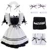 Asminlee Maid Sexy Maid Popular Maid Gakuen Beginner Plus Size Costume Unisex Costume, Cosplay, Cute, Outfit, Long, Black, Alice, Set, Cute, Costume,