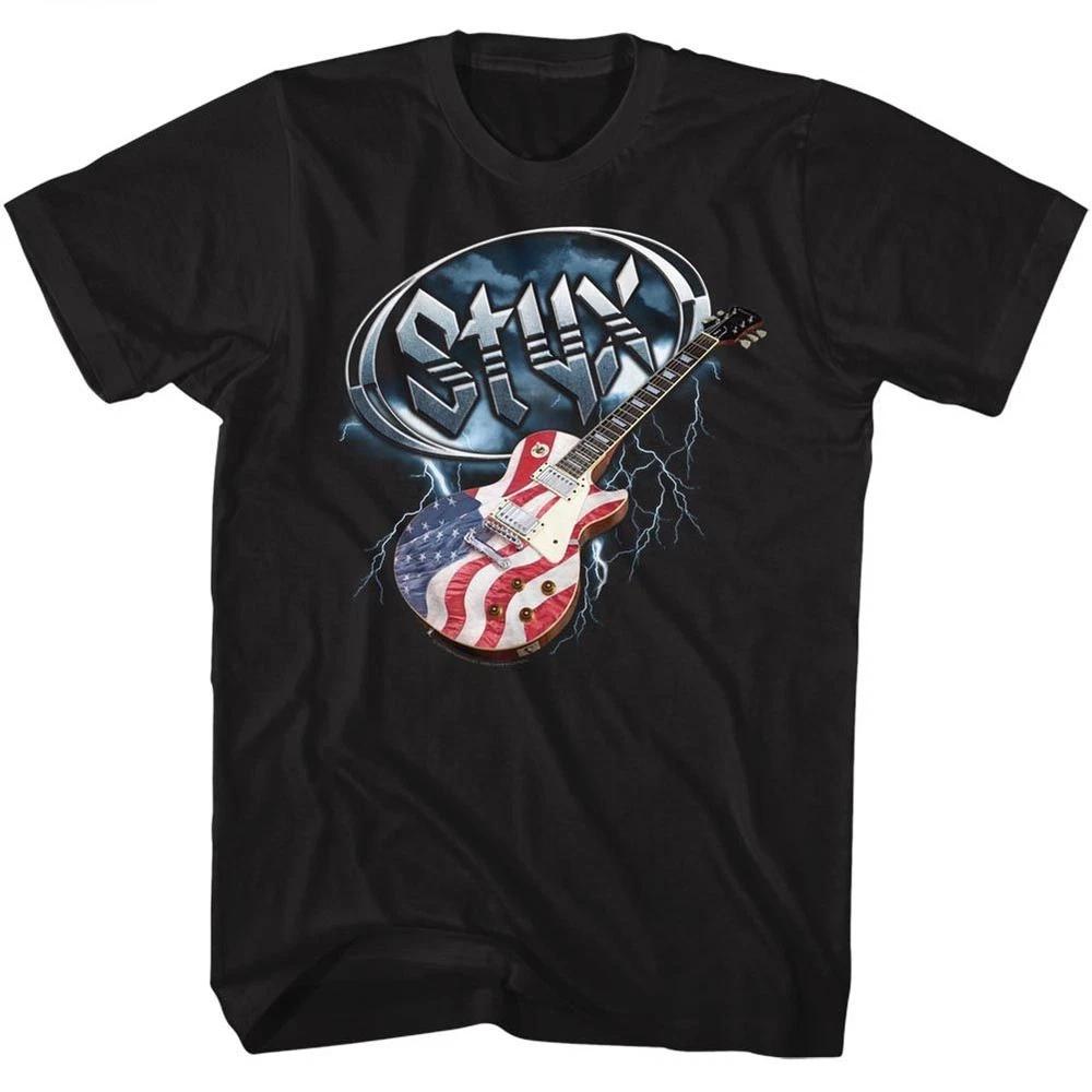 Styx Flag Guitar TShirt S