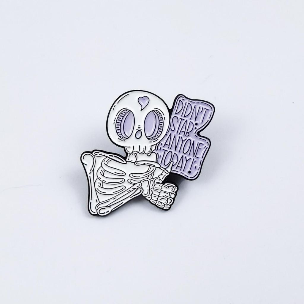 Creative Skull Zombie Brooch: Versatile Metal Badge for Clothing, Hats, Backpacks, and Accessories.