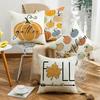 New Autumn Maple Leaf Pumpkin Pillow Cover Living Room Sofa Bedroom Printed Home Pillow Cover Cushion