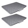 Multi Functional Silicone Sloped Drying Mat Heatproof Non Slip Pad Kitchen Sink Drying Mat for Kitchen Countertop Dishes