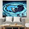 City Grizzlies Bear Logo Quick-Dry Tapestry Hanging for Bedroom,Livingroom, Playroom,Decor Art Room Wall Tapestry Holiday and Birthday Gifts