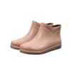 Water Shoes Rain Shoes Girls Short Tube Four Seasons Light Mouth Rain Boots Students Water Boots Waterproof Glue Shoes Fashion Versatile