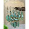 6PC Women's Fashion Bohemian Style Diversified Earrings Outdoor Travel Carnival Banquet Party Festival Dressing Gifts
