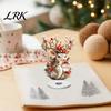 Rotating Angel Figurines Christmas Acrylic 360 Degree Ornament, Double-sided HD UV Printed Religious Theme Gifts 2D Decorative Item for Holiday