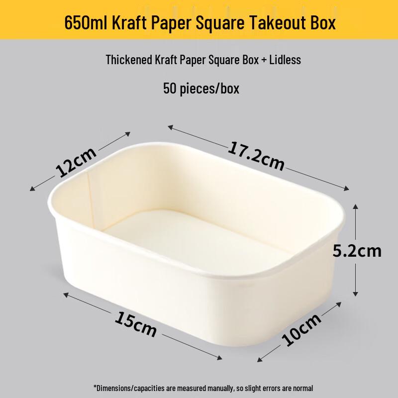 Disposable Kraft Paper Salad Take-out Box