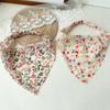 Floral Print Triangle Kerchief Headbands Elastic Back Bandana Style Hair Wraps Bohemia Garden Party Headwear For Women