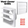 Vent Systems White Vent Cover Grille Plastic With Screen Dryer Vent Hood One-Directional Exhaust Vent Cover