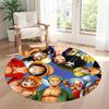 Zoro's Round Floor Mat Suitable for Game Room Entryway Study room Dormitory Anti-slip Round Rug Anime Office Decor Perfect Birthday Christmas Gift Ide