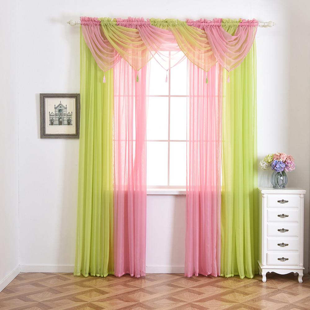 MAISIE SERENITY MACRAME VOILE SWAG CURTAIN Decorative Drapes Pelmet Valance Home Home