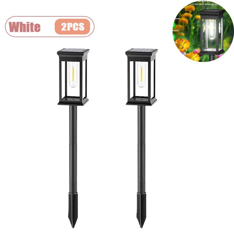 Tungsten Filament Solar Lights Outdoor Waterproof Garden Stake Lights for Yard Patio Lawn Pathway Atmosphere Decoration
