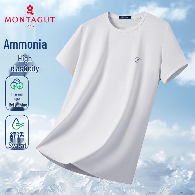 MONTAGUT Men s Ice-Cool Breathable Round Neck T-Shirt L