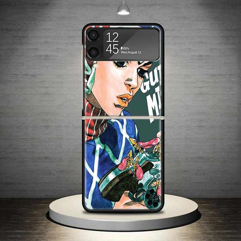JoJo Adventure Guido Mista Phone Case For Samsung Galaxy Z Flip 7 6 5 4 3 5G Shockproof Cover Z Flip7 Flip6 ZFlip5 Flip3 Flip4 L