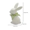 Osterhase Keramik Figuren Porzellan Feiertags Hase Dekoration Skulptur Osterhase Skulptur Schreibtisch Ornament für Esszimmer