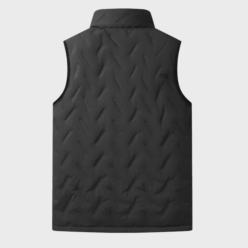 Men's Autumn/Winter Velvet & Cotton Lambskin Trendy Casual Vest