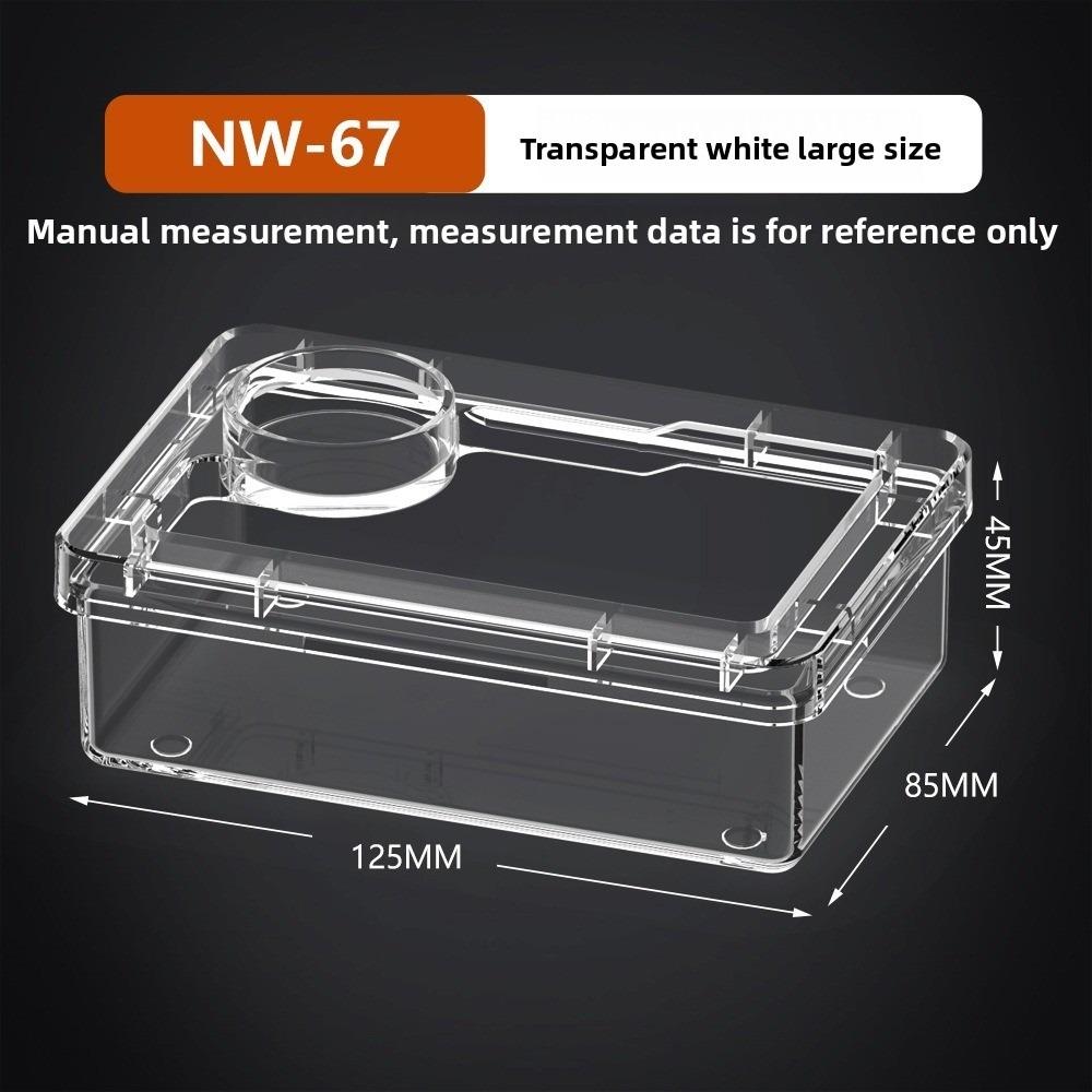 Reptile Lizards Geckos Feeding Bowls Prevent Tenebrio Molitor and Blaptica Dubia Anti Overturning Trough Feeder Transparent