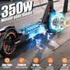 Electric Scooter Adult, 30-35km Range, 8.5" Ultra Light Foldable E Scooter,  350W Motor, 3 Speed Mode, TODIMART T3  for Adults and Teens,Smart App
