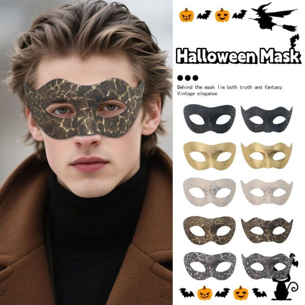 Plastic Jazz Mask Reusable Half Face Mask Retro Halloween Masks Christmas