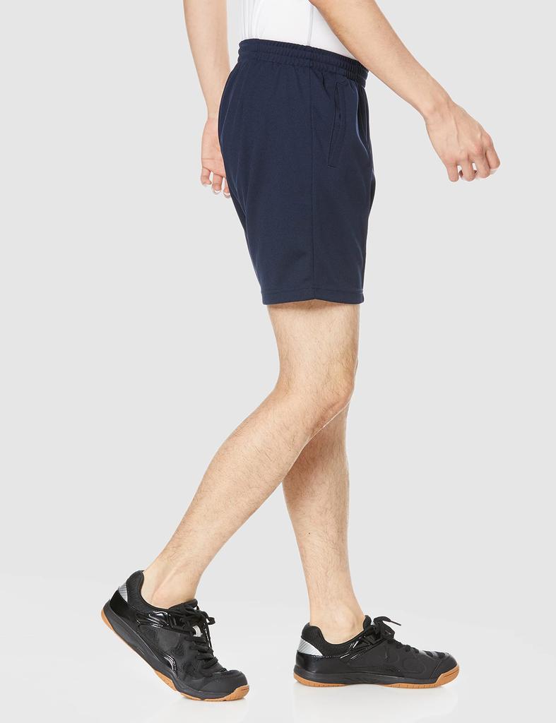 DESCENTE Volleyball Suitable for and Features a Unique Unisex NVY Shorts, Sweat-Absorbent, Stretch, Unisex, Men, Women, Juniors, Practice, Design,
