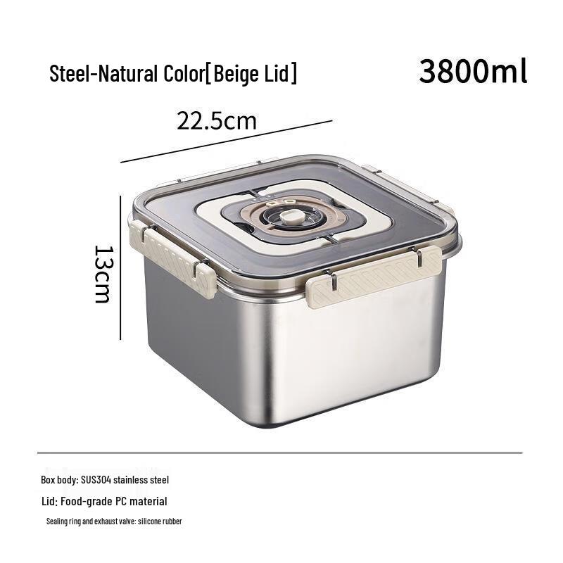 JINGRUIXIANG Square Stainless Steel Food Storage Container